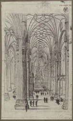 Interiør af Stefansdom i Wien