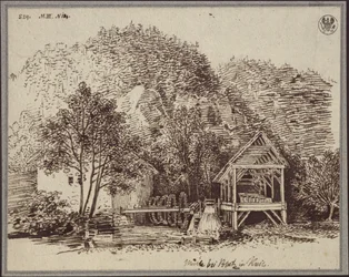 Mølle nær Popetz i Krain / Mølle nær landsbyen Podpeč i Krain