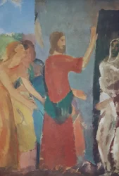 Jesus opvækker Lazarus x Karl Isakson