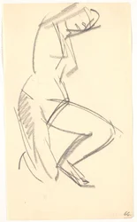 Knælende model