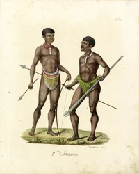 Afrikanske krigere (print)