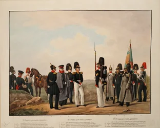 Russiske 1., 2. og 3. grenaderdivision, 1845-1855