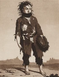 De unge tiggere, ca. 1800.