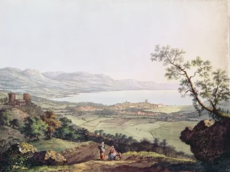 Udsigt over Genève fra Saconex i Savoyen