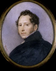 Portræt af kunstneren Sylvester Shchedrin (Sylvester Shchedrin) (1791-1830) (Portræt af kunstneren S. Shchedrin). Værk af Karl Pavlovich Briullov (Bryullov) (1799-1852), akvarel på papir