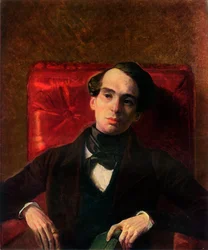 Portræt af forfatteren Alexandr Nikolayevich Strugovshchikov, 1840, 1965.