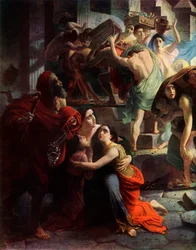 Pompejis sidste dag, 1833, detalje, 1965