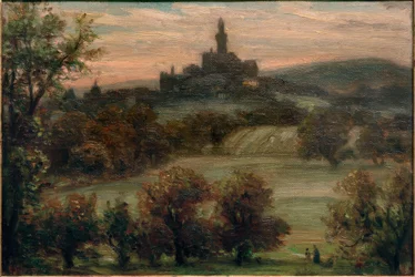 Landskab med udsigt over Kronberg