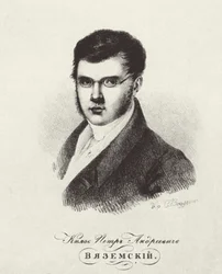 Portræt af digteren Prins Pyotr A. Vyazemsky 1792-1878, 1820