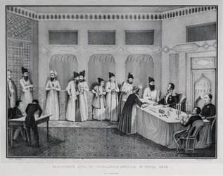 Underskrivelse af traktaten om Turkmenchay, 1828
