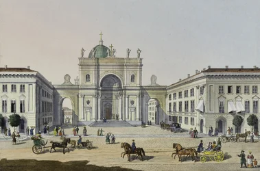 Den katolske kirke St. Catherine i Sankt Petersborg, første halvdel af det 19. århundrede.