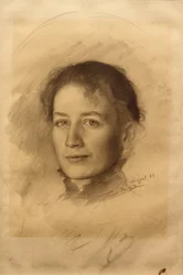 Portræt af kunstnerens søster, Marie Stauffer