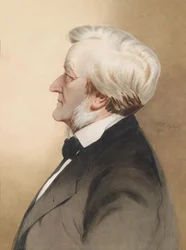 "" Portrait of the German composer Richard Wagner "" dani
