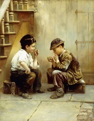 Deres første røg, 1889