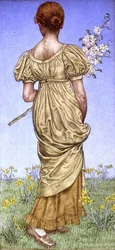 Forår, blomst (akvarel)