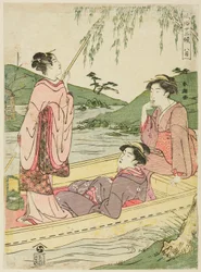 Den ottende måned (Hachigatsu), fra serien "Popular Customs of the Tolv Months (Fuzoku juni ko)"