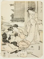 Den sjette måned (Rokugatsu), fra serien "Popular Customs of the Tolv Months (Fuzoku juni ko)"