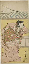 Skuespiller Sawamura Sôjûrô III som Oda Kazusanosuke Harunaga i "Muromacho Chronicle in Kana Script" ("Kanagaki Muromachi bundan")