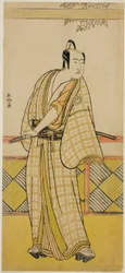 Skuespilleren Sawamura Sojuro III i en uidentificeret rolle