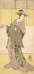 En skuespiller fra Segawa Line Tomisaburo som kurtisane, ca. 1790.