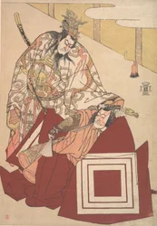 Ichikawa Dan Juro V medlem Ah, optræde i et stykke tid. . . , myg. 1786.