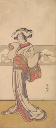 Segawa Chrysanthemums kvinde Godt medlem af vejen, tiger på stranden, hva? 1790.