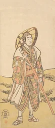 Den tredje Sawamura Sojuro som pilgrim til Kannon-helligdommen, ca. 1784-88.