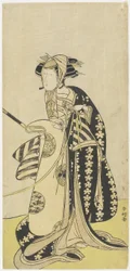 (Skuespilleren Onoe Matsusuke i en kvindelig rolle)