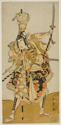 Tee Ac and r Ichikawa Raizo I As Murakami Seki Ogi Yoshiteru Member Tee Pay Armor Shrimp Shinozuka, Perfor Med At Te Nakamura Tee Member Tee Eventh Gate, 1772
