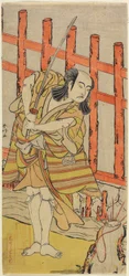 Skuespilleren Ichikawa Yaozo_ i Character, slutningen af det 18. århundrede