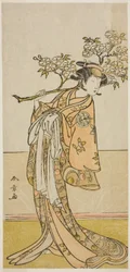 Skuespilleren Ichimura Uzaemon IX i en uidentificeret rolle
