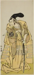 Skuespillet Iro Moyo Aoyagi Soga (?) opføres på Nakamura Theatre i den anden måned, 1775 (?)
