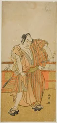 Skuespilleren Nakamura Sukegoro II i en uidentificeret rolle