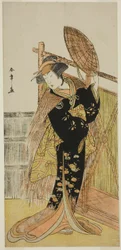 Segawa Chrysanthemum Woman Good As Michichiba Member Higashi no Mori Sakae Kusunoki Opført på Ichimura Member Te Eventh Mon th, 1779