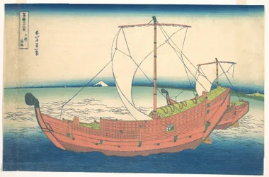 På havet ud for Kazusa (Kazusa no kairo), fra serien »De 36 udsigter over Fuji« (Fugaku sanjūrokkei)