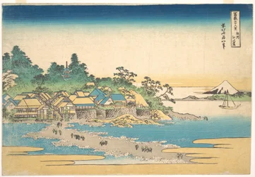 Enoshima i Sagami-provinsen (Sōshū Enoshima), fra serien »De 36 udsigter over Fuji-bjerget« (Fugaku sanjūrokkei)