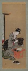 Nytårsbrugerdefineret: Makeup på nytårsmorgen, Edo-periode, ca. 1806-1811.