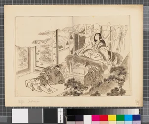 Scener fra krigen mellem Japan og Korea, slutningen af det 18. og første halvdel af det 19. århundrede (blæk og lavering på papir)