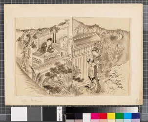 Scener fra krigen mellem Japan og Korea, slutningen af det 18. og første halvdel af det 19. århundrede (blæk og lavering på papir)