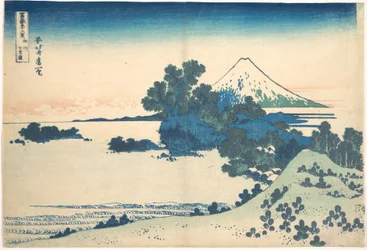 Shichirigahama i Sagami-provinsen (Sōshū Shichirigahama), fra serien »De 36 udsigter over Fuji« (Fugaku sanjūrokkei)