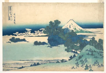Shichirigahama i Sagami-provinsen (Sōshū Shichirigahama), fra serien »De 36 udsigter over Fuji-bjerget« (Fugaku sanjūrokkei)