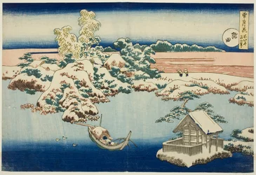 Sne ved Sumida-floden, fra serien »Sne, måne og blomster«