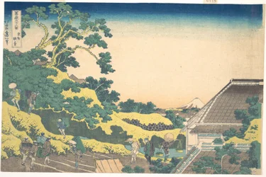 Surugadai i Edo (Tōto Sundai), fra serien »De 36 udsigter over Fuji« (Fugaku sanjūrokkei)