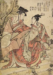 Den første måned, Manzai-dansere, ca. 1793