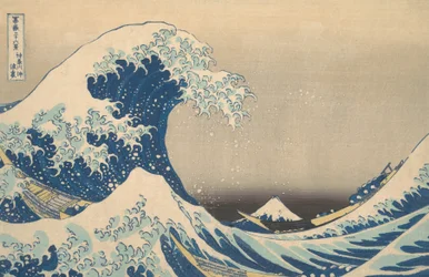 Under bølgen ud for Kanagawa, også kendt som Den store bølge, ca. 1830-32