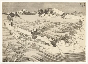 Yatsugatake i Shinano-provinsen, 1834-35 (træblok)