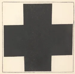 Sort kors fra "Suprematisme: 34 tegninger"