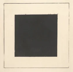 Sort kvadrat fra "Suprematisme: 34 tegninger"