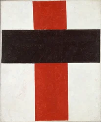 Hieratisk suprematistisk kors af Kazimir Severinovitj Malevitj (1878-1935)