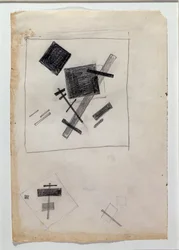 Suprematistisk komposition (Tegning